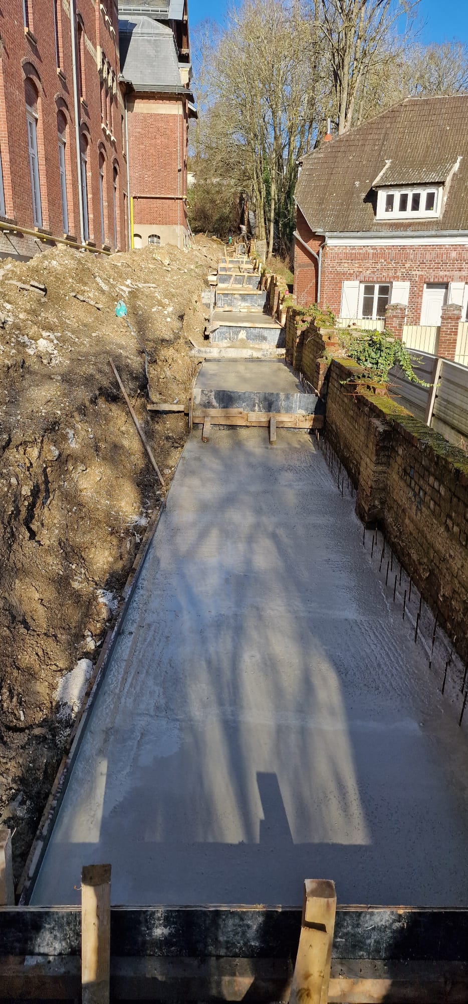 Renforcement mur soutènement Beauvais